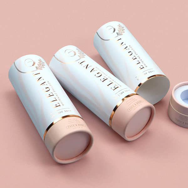 Cosmetic paper tube packaging